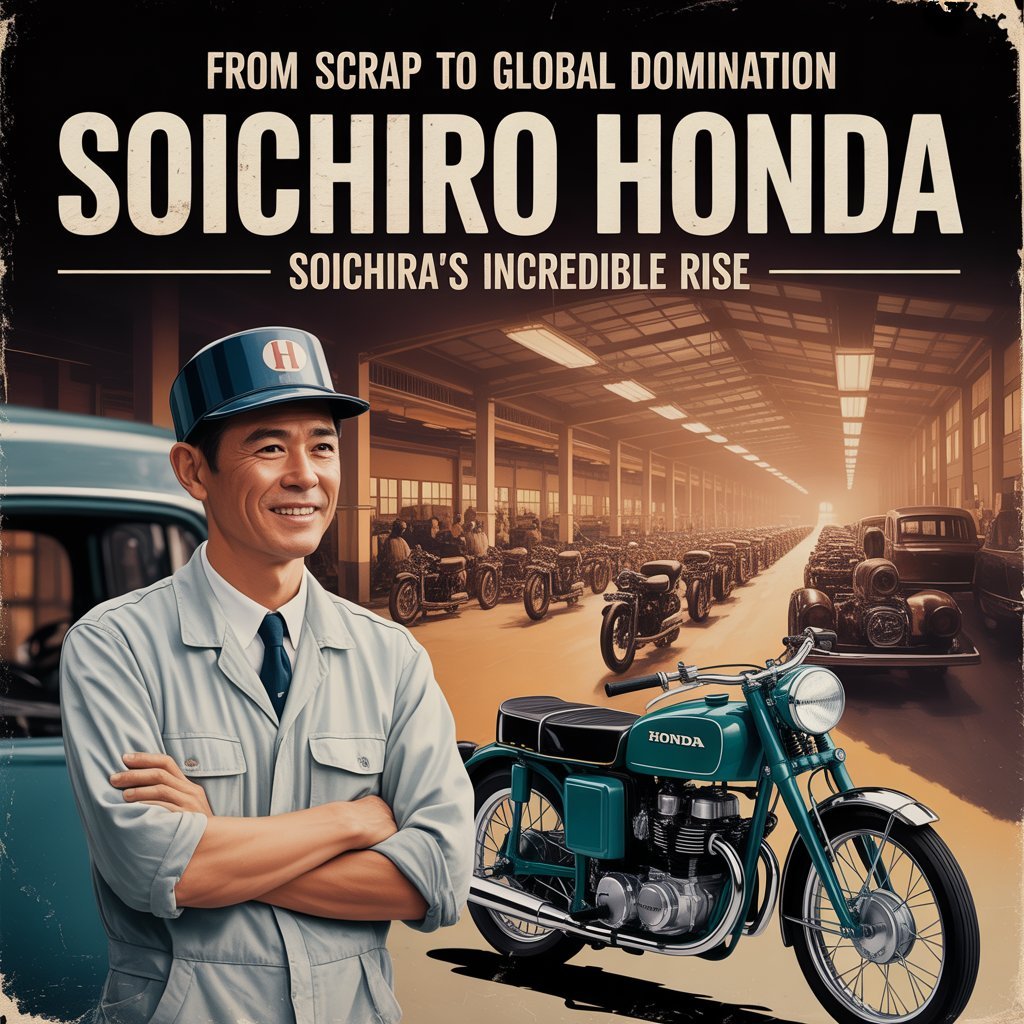 From Scrap to Global⁠ Domination, Soichiro Honda's Incre​dible Rise
