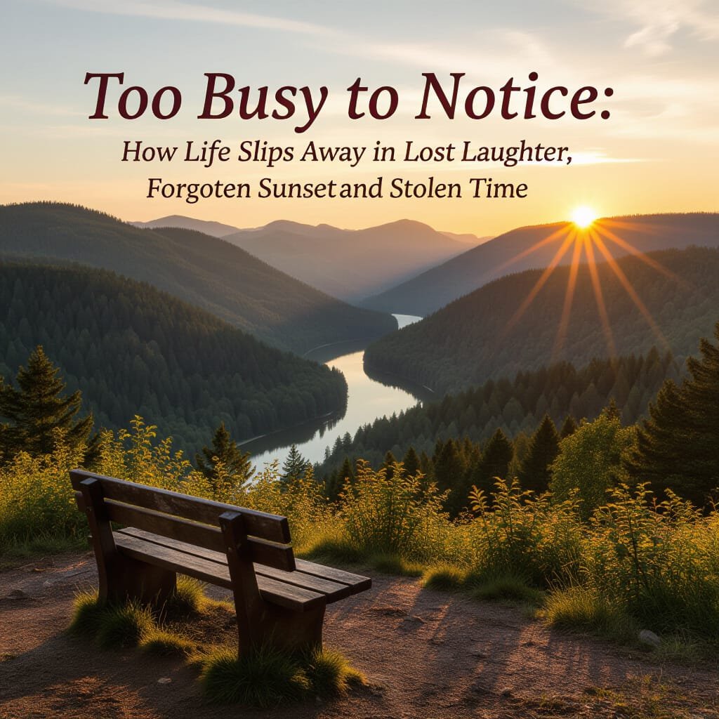 Too Busy to Notice: How Life Slips Away in Lost Laughter, Forgotten Sunsets, and Stolen Time